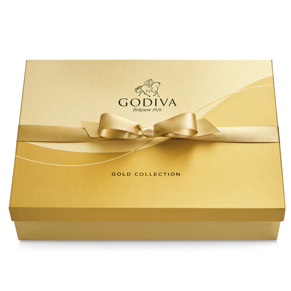 Assorted Chocolate Gold Gift Box, Gold Ribbon, 70 pc. - Image 3