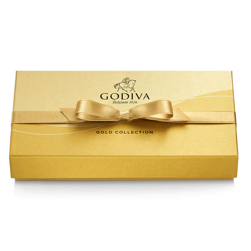 Assorted Chocolate Gold Gift Box, Gold Ribbon, 8 pc. - Image 3