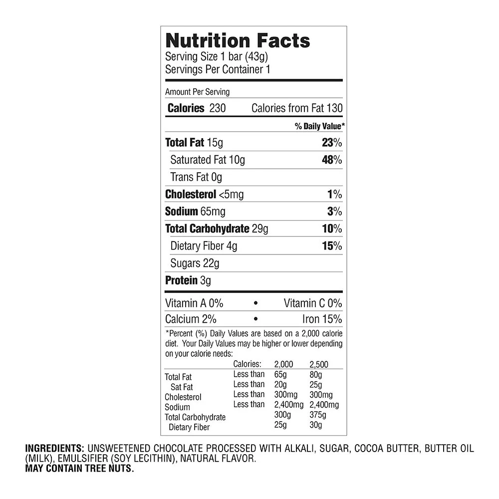 Dark Chocolate Small Bar, Pack of 24 - Image 5