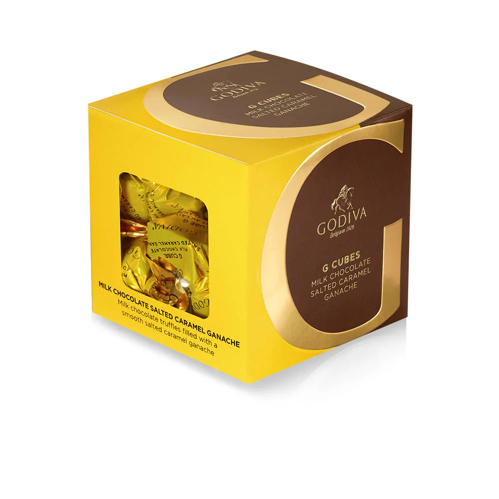 Milk Chocolate Salted Caramel G Cube Box, 22 pcs. - Image 3