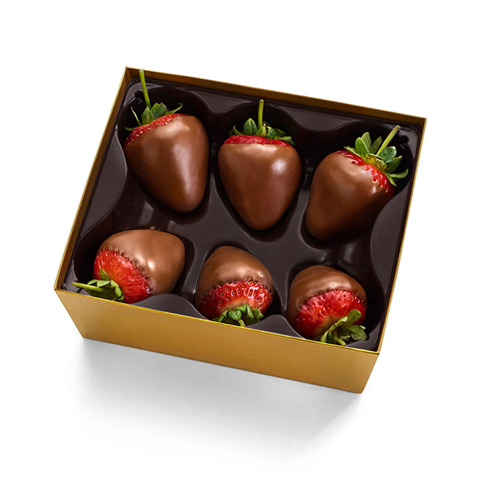 Milk Chocolate Covered Strawberries, Half Dozen  - Image 7