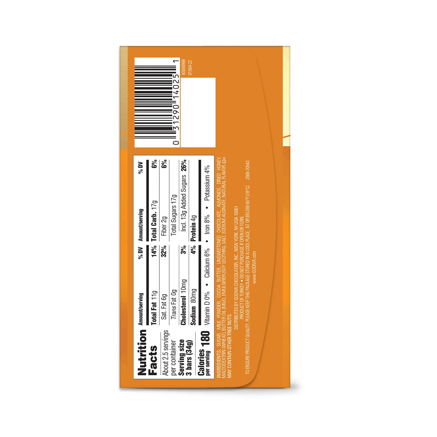 Signature Almond & Honey Milk Chocolate Mini Bars, Set of 12 - Image 3